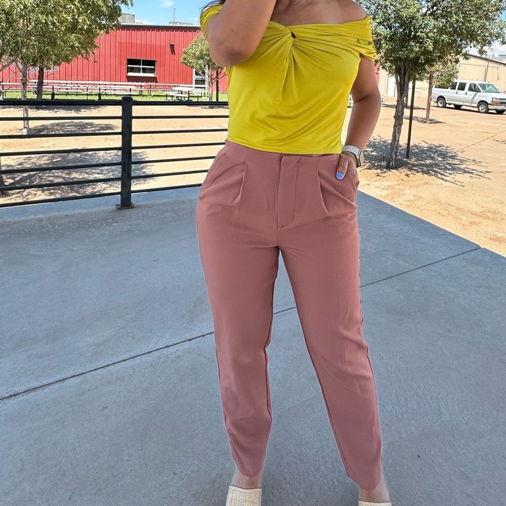 Women's High-Rise Tailored
Trousers - A New Day™
Brown 4